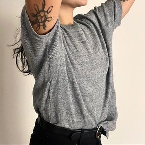 Uniqlo oversized ribbed shirt